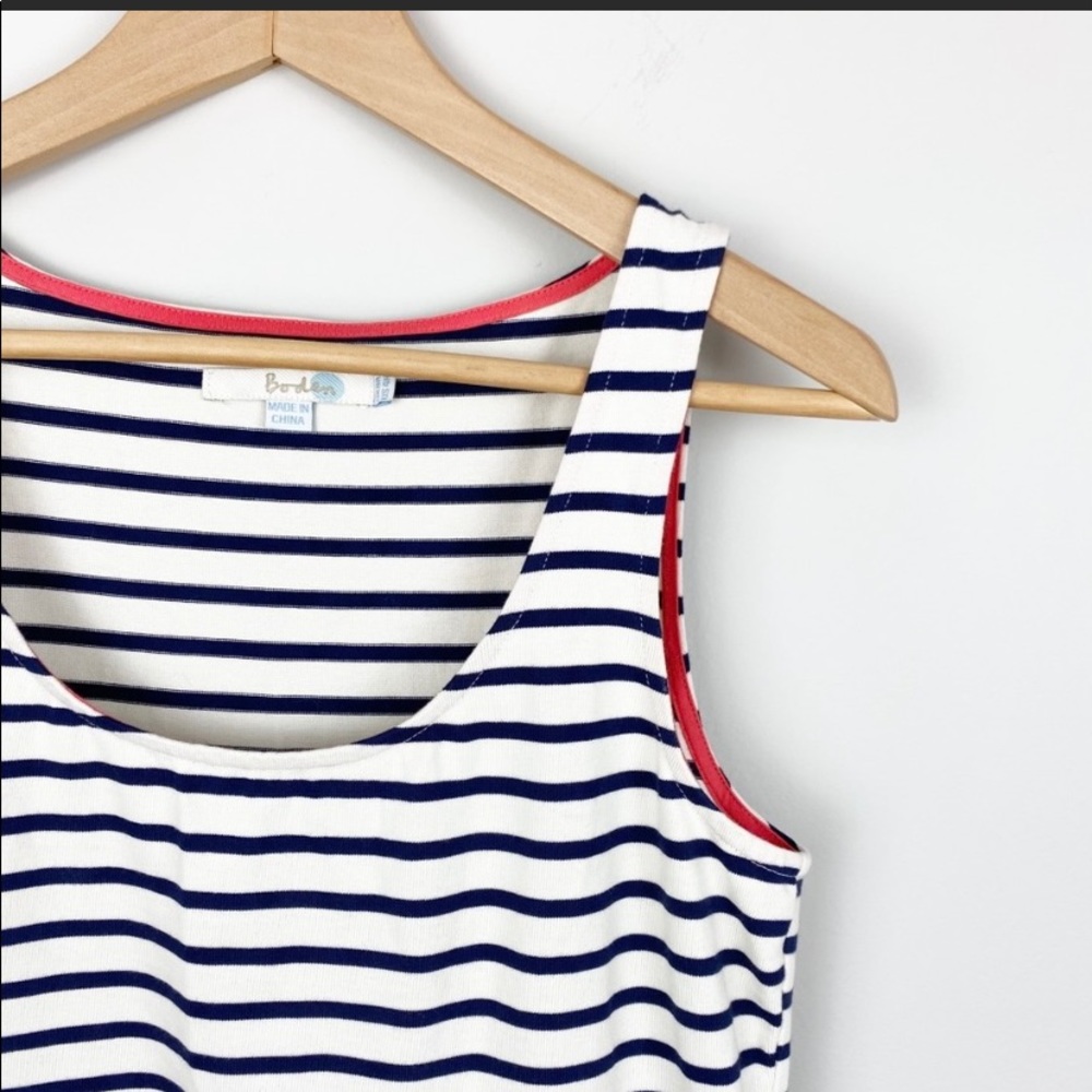 Boden Striped Navy & Cream Tank Dress (4R)